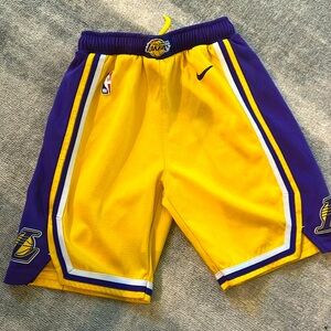 Nike Dri-fit boys Lakers jersey shorts.